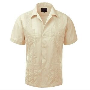 Maximo's Beige Guayabera Sz 5XL